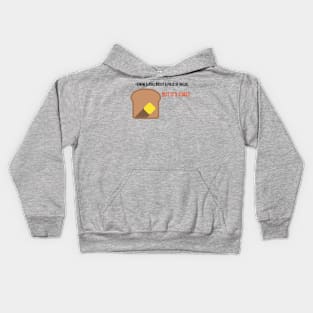 "It's toast" - Humorous Bread-Themed T-Shirt Kids Hoodie